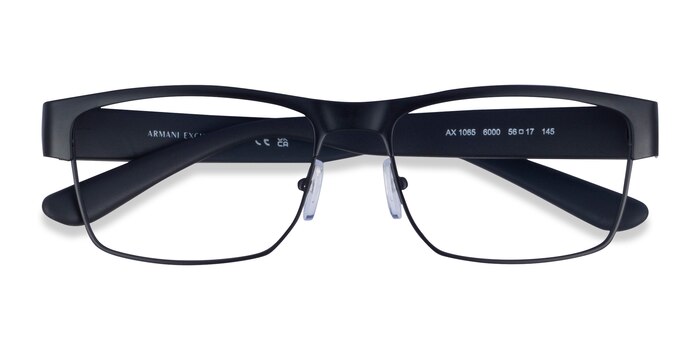 Matte Black Armani Exchange AX1065 -  Eco Friendly Eyeglasses