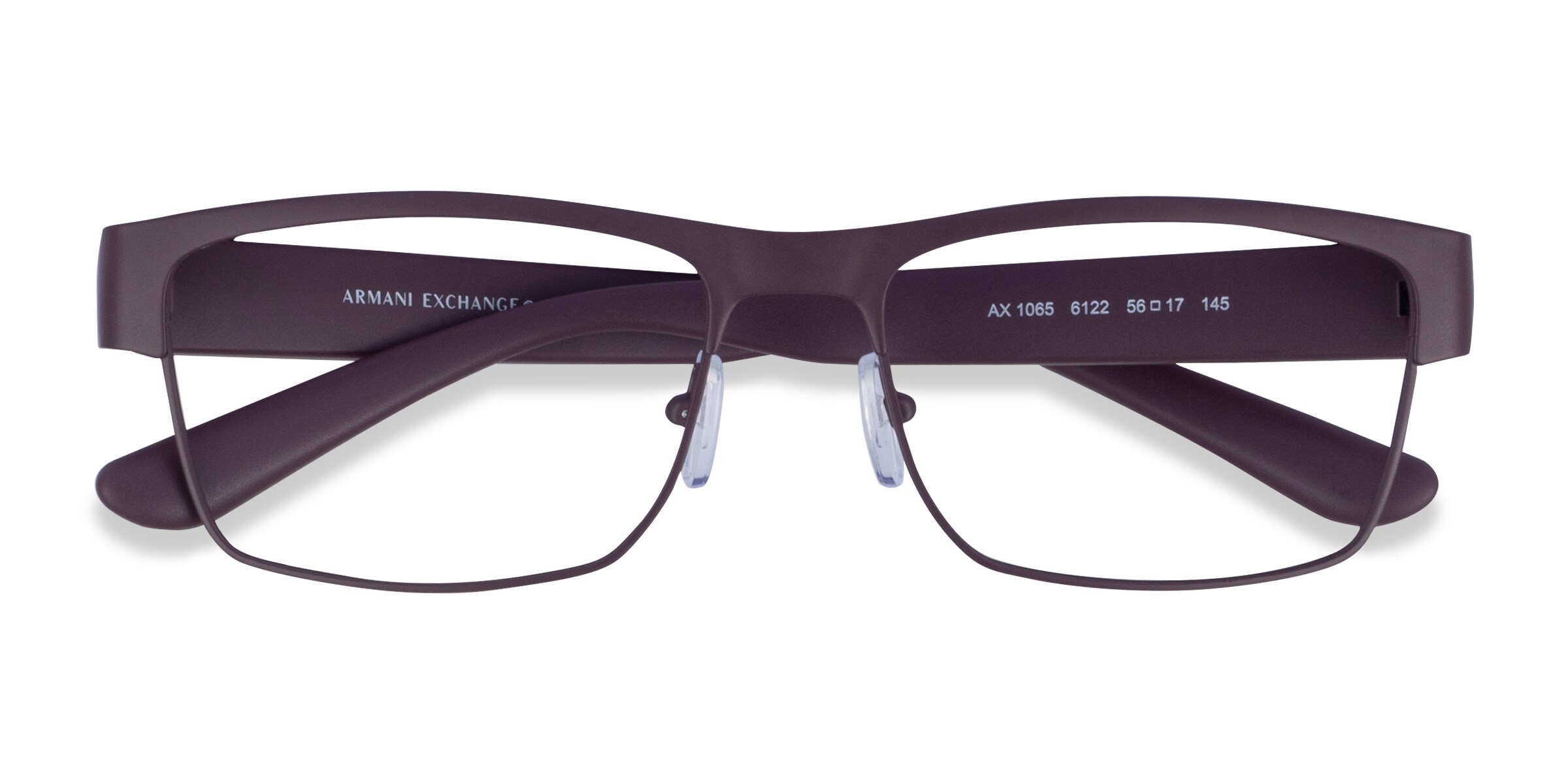 Armani Exchange AX1065 - Rectangle Matte Black Frame Eyeglasses