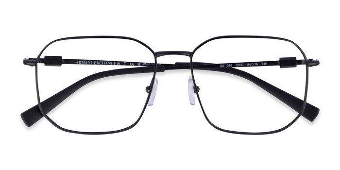 Matte Black Armani Exchange AX1066 -  Metal Eyeglasses