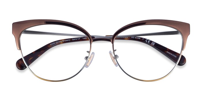 Shiny Brown Coach HC5108 -  Metal Eyeglasses