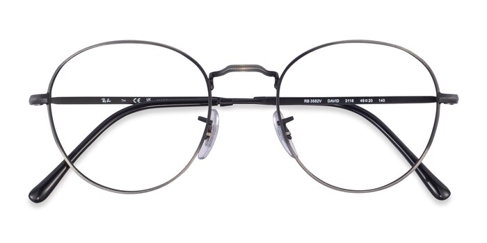 Black Bronze Gradient Ray-Ban RB3582V David -  Métal Lunettes de vue