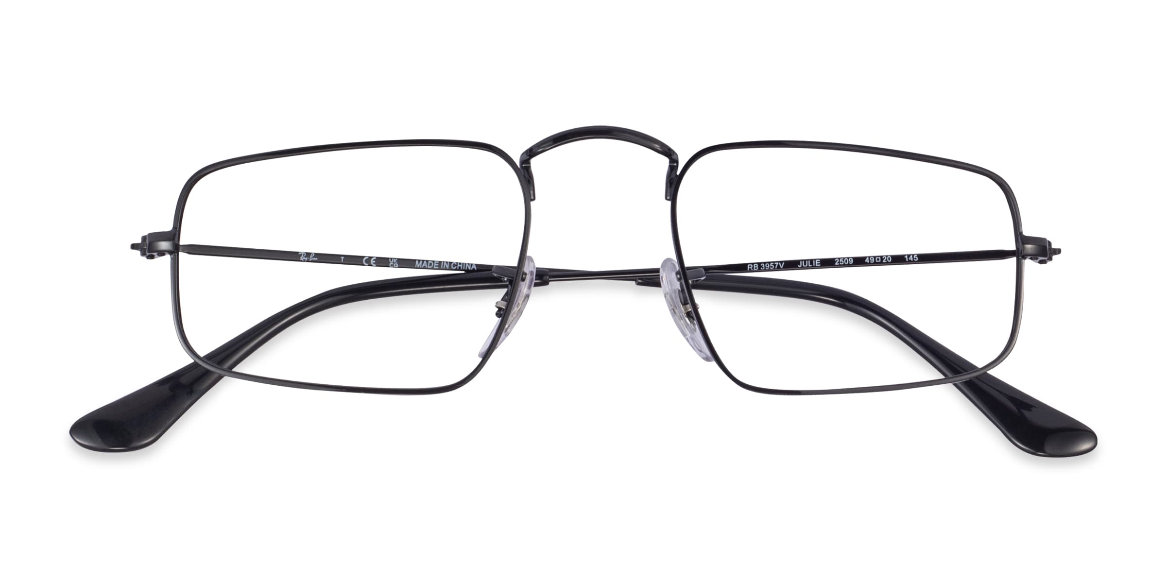 Ray-Ban RB3957V Julie - Rectangle Gunmetal Frame Eyeglasses