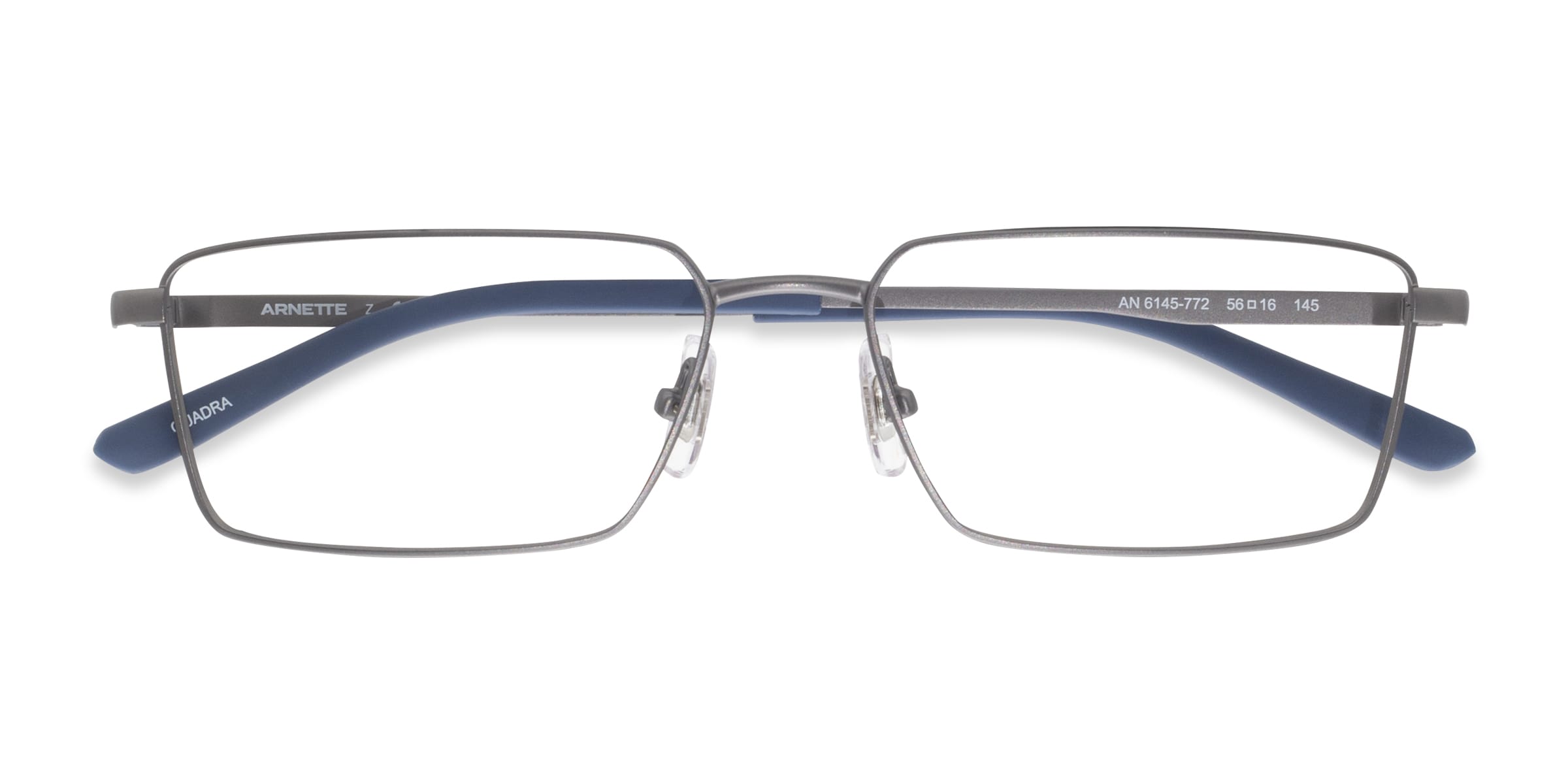 ARNETTE Quadra - Rectangle Silver Frame Glasses For Men | Eyebuydirect