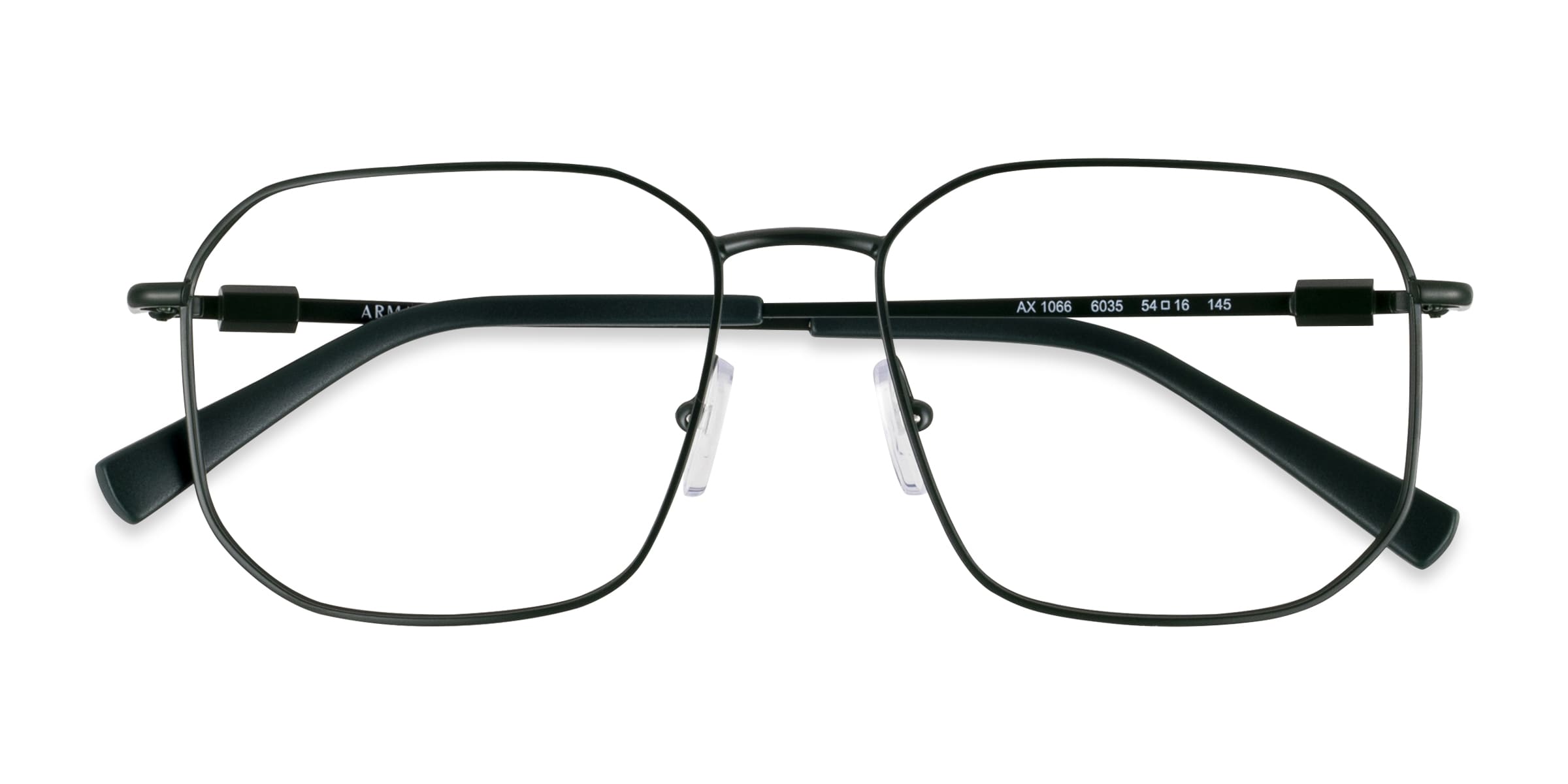 Armani Exchange AX1066 - Geometric Matte Black Frame Eyeglasses