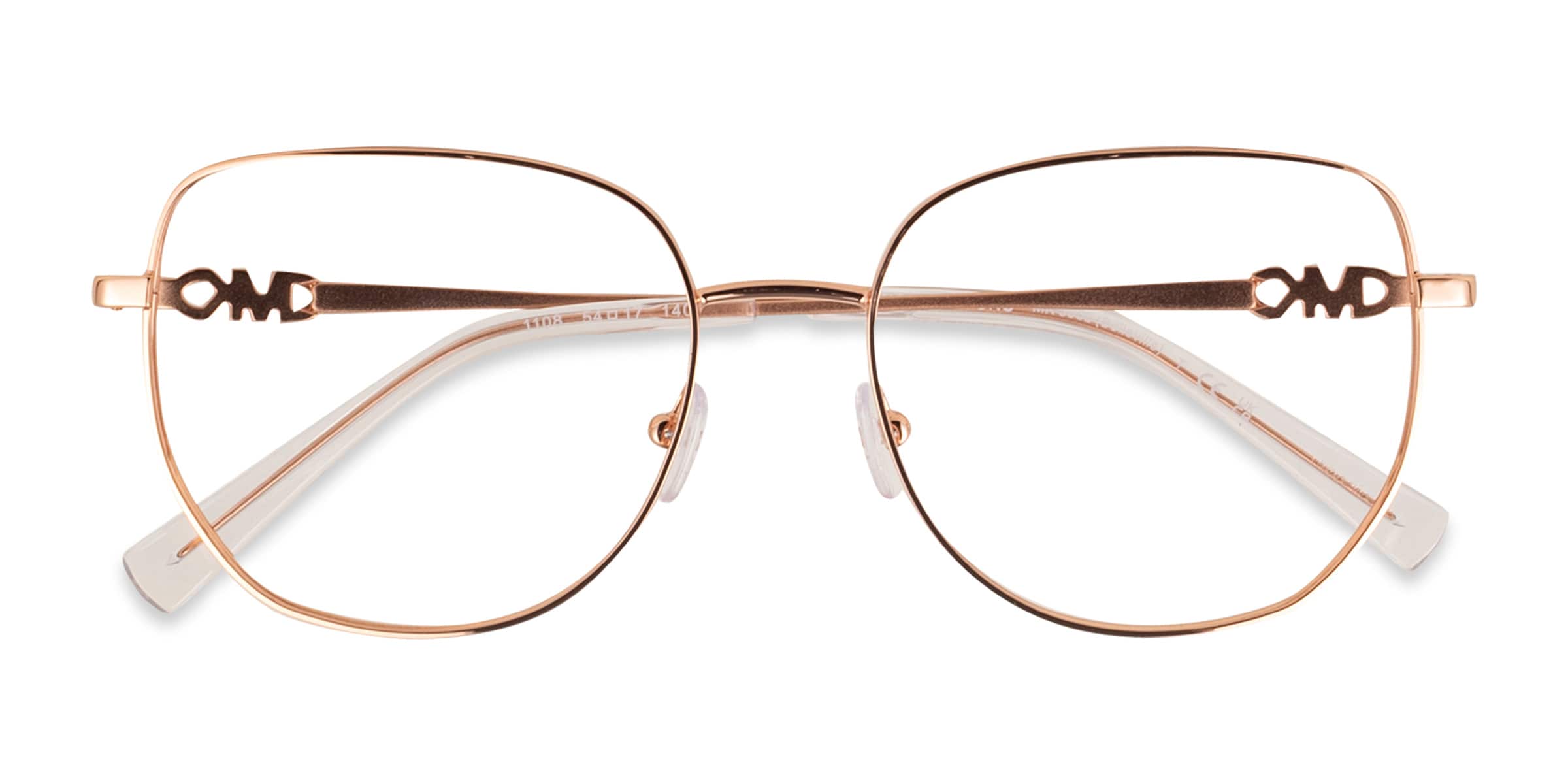 Michael Kors MK3062 Belleville - Square Rose Gold Frame Glasses