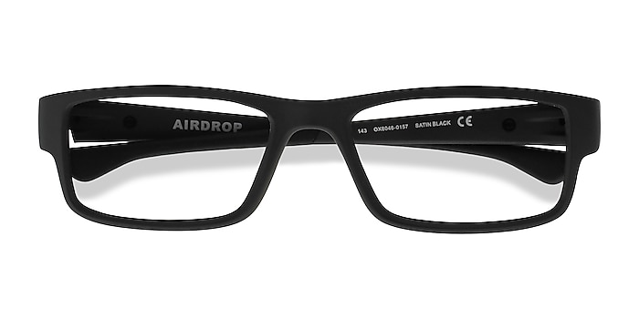 Satin Black Oakley Airdrop -  Plastic Eyeglasses