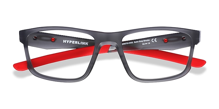 Satin Gray Smoke Oakley Hyperlink -  Plastic Eyeglasses