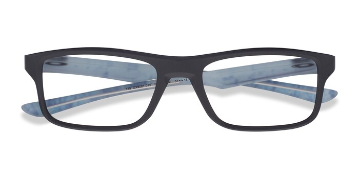 Oakley Plank  - Rectangle Satin Black Frame Glasses For Men |  Eyebuydirect