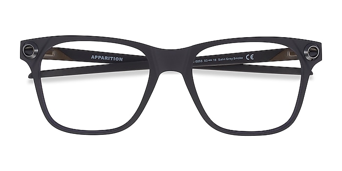 Satin Gray Smoke Oakley Apparition -  Plastic Eyeglasses