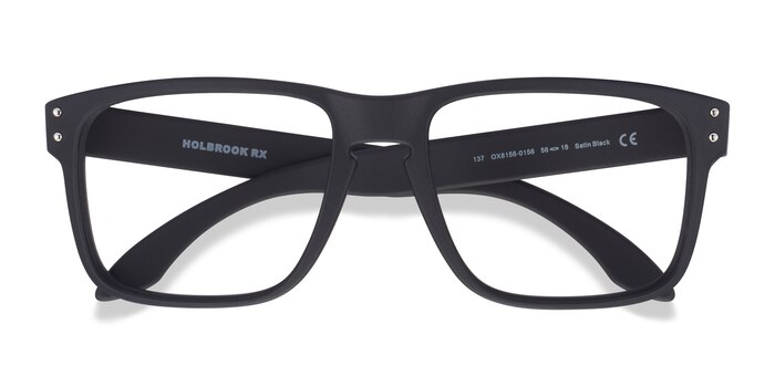 Satin Black Oakley Holbrook Rx -  Plastic Eyeglasses