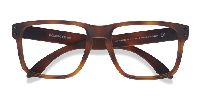 Oakley Holbrook Rx - Rectangle Matte Brown Tortoise Frame Glasses For Men |  Eyebuydirect
