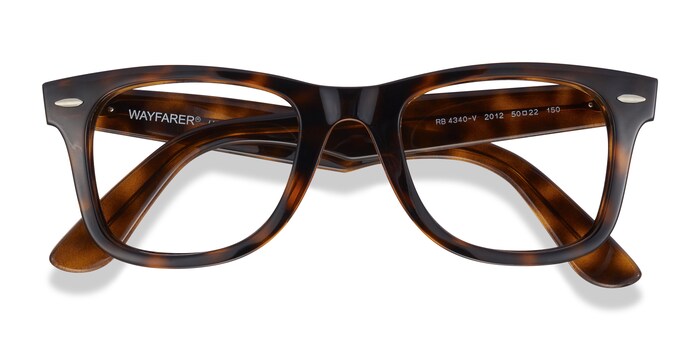 Ray-Ban RB4340V Wayfarer - Square Tortoise Frame Eyeglasses | Eyebuydirect  Canada