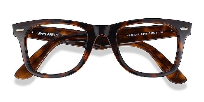 Ray-Ban RB4340V Wayfarer - Square Tortoise Frame Eyeglasses | Eyebuydirect