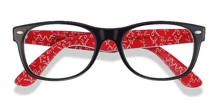 Black & Red Ray-Ban RB5184 -  Acetate Eyeglasses