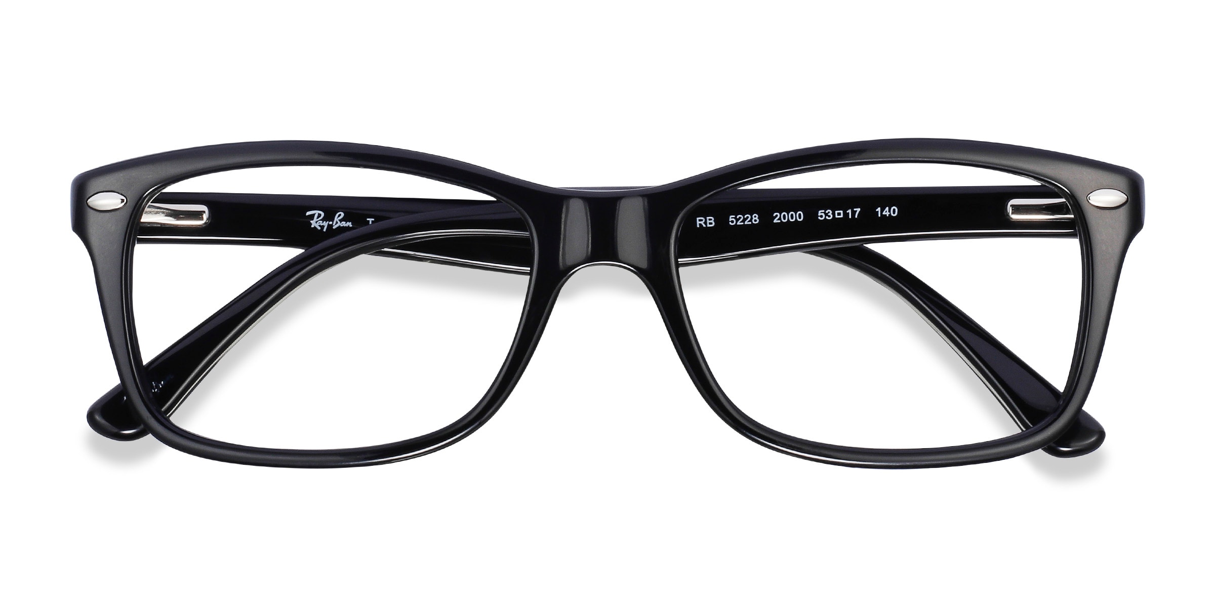 Ray Ban RB5228 Rectangle Black Frame Eyeglasses Eyebuydirect Canada