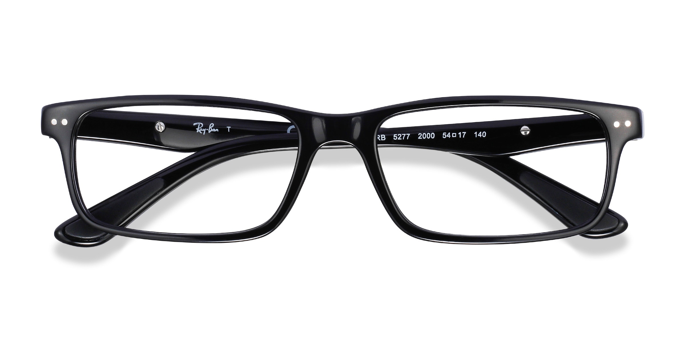 Ray Ban RB5277 Rectangle Black Frame Eyeglasses Eyebuydirect Canada