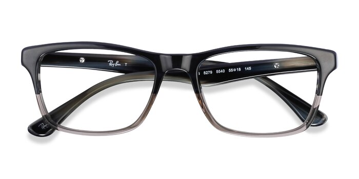 Black & Gray Ray-Ban RB5279 -  Acetate Eyeglasses