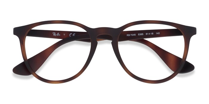 Ray-Ban RB7046 - Round Tortoise Frame Eyeglasses | Eyebuydirect