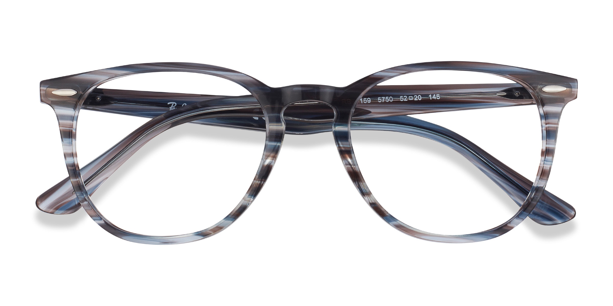 Ray-Ban RB7159 - Square Blue Frame Eyeglasses | Eyebuydirect Canada