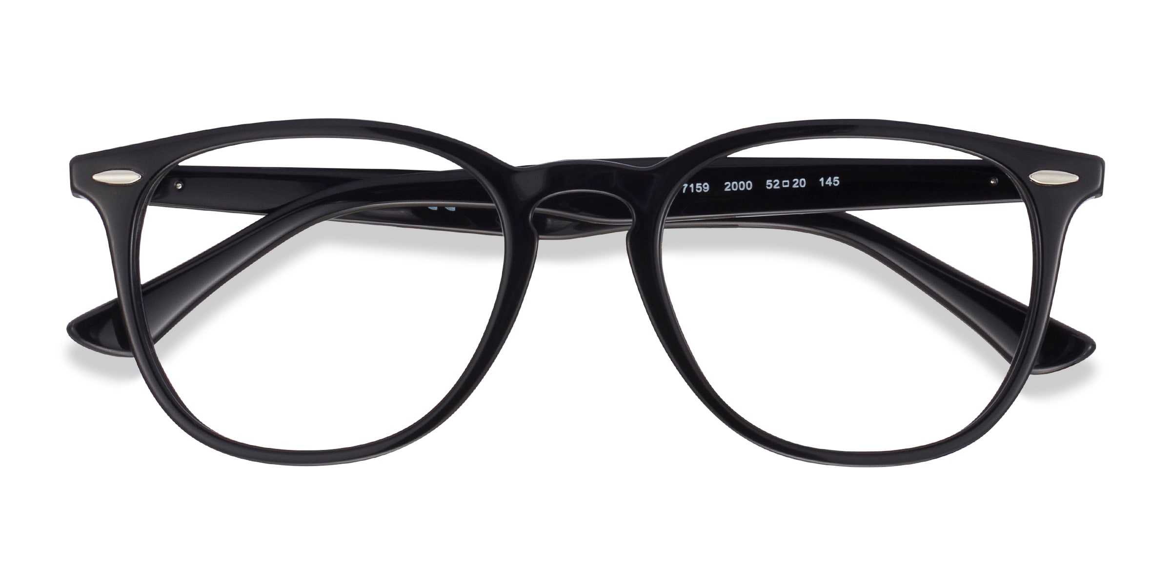 Ray-Ban RB7159 - Square Black Frame Eyeglasses | Eyebuydirect Canada
