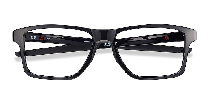 Polished Black Oakley Chamfer Squared -  Plastic Eyeglasses