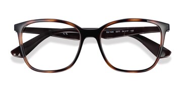 Tortoise Brown Ray-Ban RB7066 -  Légèreté Plastique Lunettes de vue