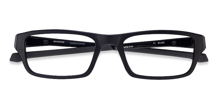 Oakley Chamfer - Rectangle Satin Black Frame Glasses For Men | Eyebuydirect