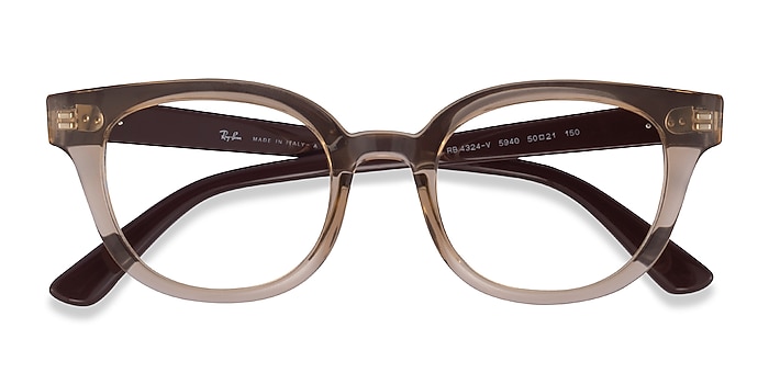 Clear Brown Ray-Ban RB4324V -  Plastic Eyeglasses
