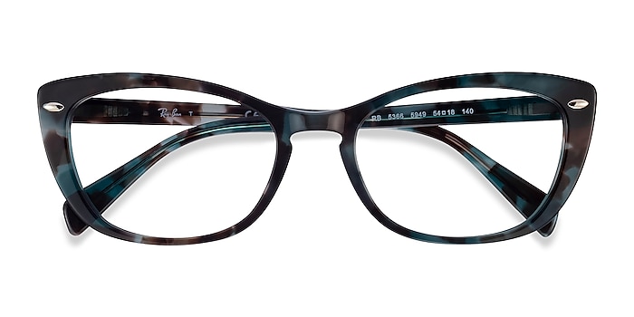 Blue Tortoise Ray-Ban RB5366 -  Vintage Acetate Eyeglasses