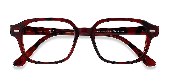 Red Havana Ray-Ban RB5382 -  Acetate Eyeglasses