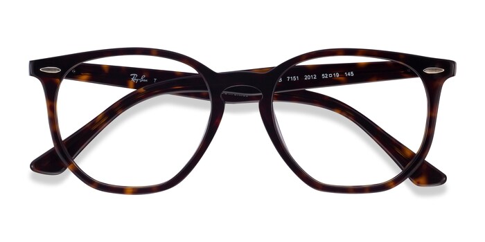 Ray-Ban RB7151 - Square Tortoise Frame Eyeglasses | Eyebuydirect Canada