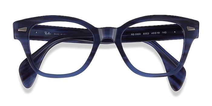 Blue Striped Ray-Ban RB0880 -  Acetate Eyeglasses