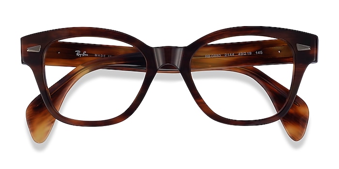 Brown Striped Ray-Ban RB0880 -  Acetate Eyeglasses