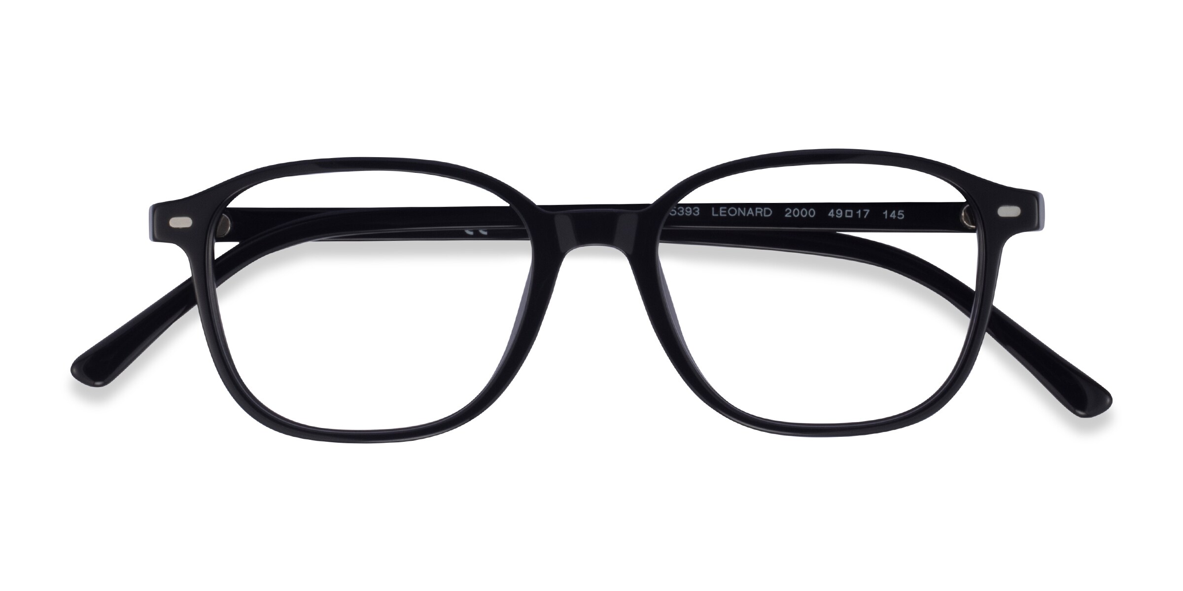 Ray-Ban RB5393 Leonard - Square Black Frame Eyeglasses | Eyebuydirect