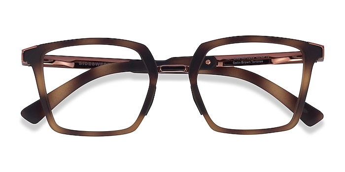 Tortoise & Rose Gold Oakley Sideswept Rx -  Metal Eyeglasses