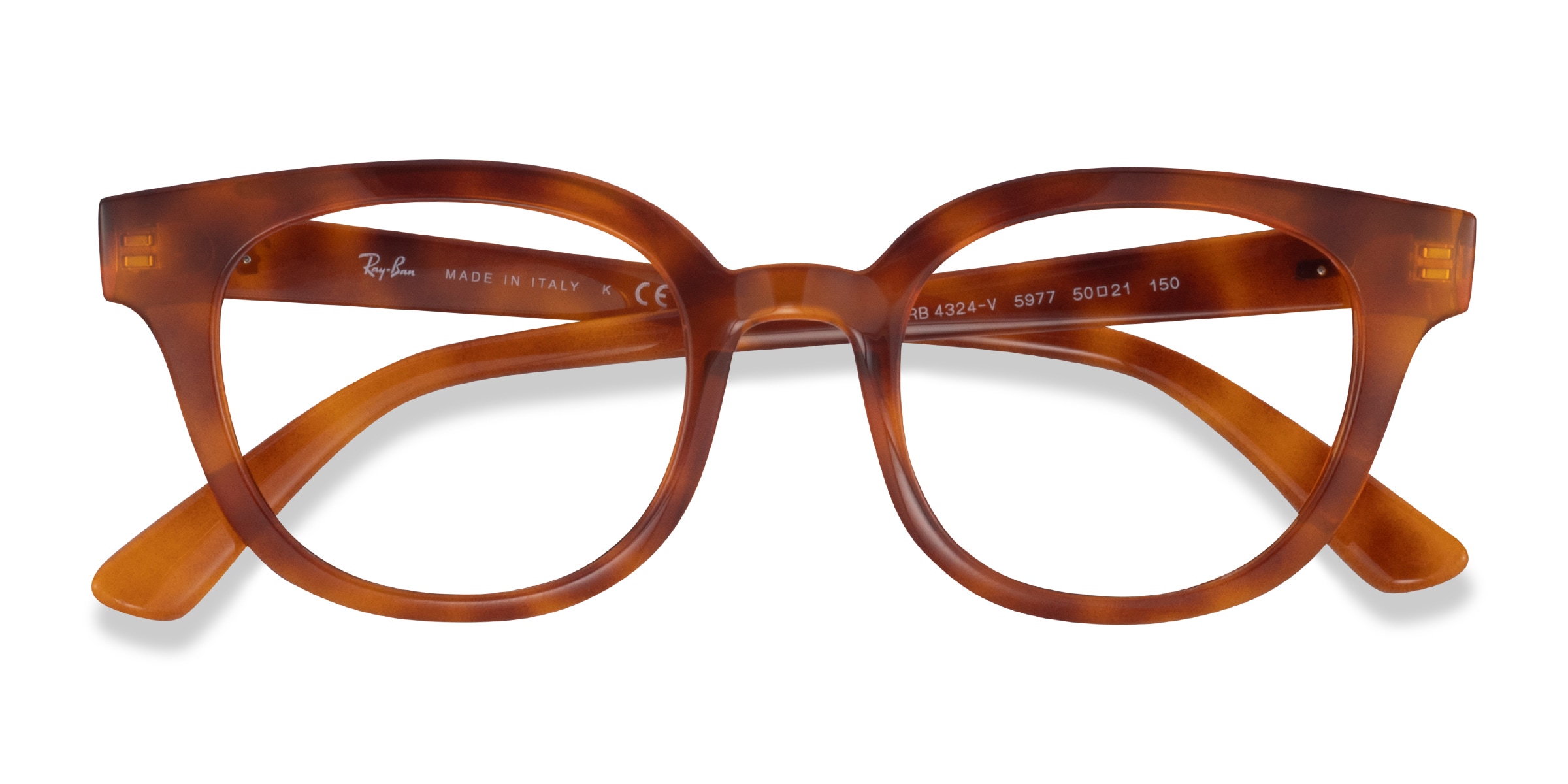 Ray-Ban RB4324V - Square Black Frame Eyeglasses | Eyebuydirect