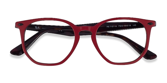 Red & Tortoise Ray-Ban RB7151M -  Acetate Eyeglasses
