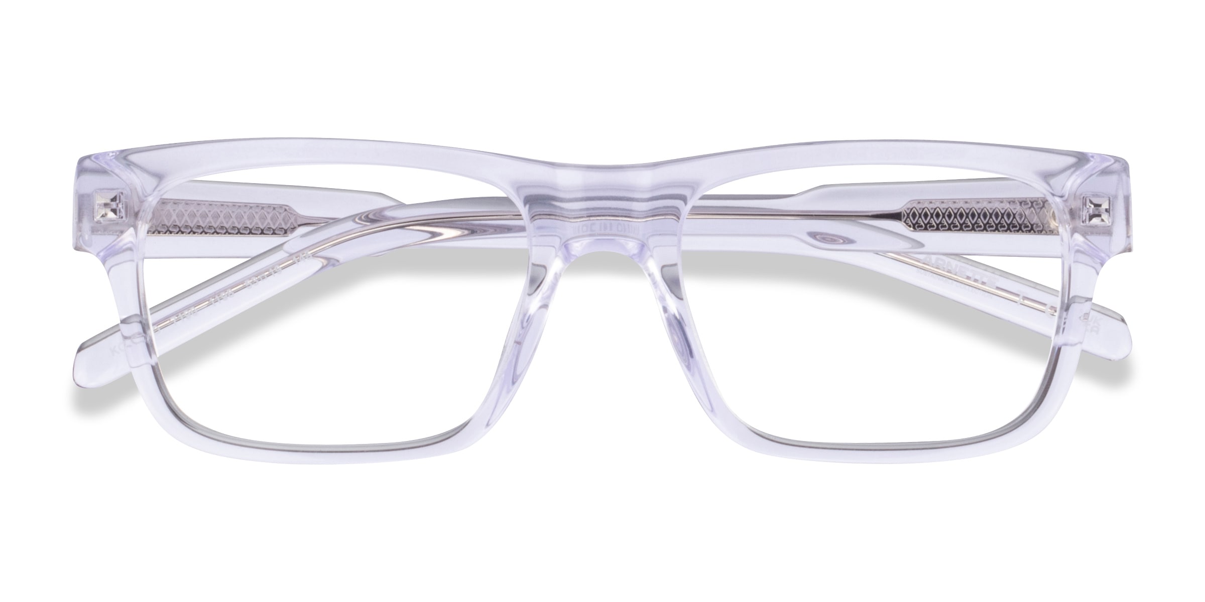 ARNETTE Kokoro - Rectangle Shiny Transparent Frame Eyeglasses ...