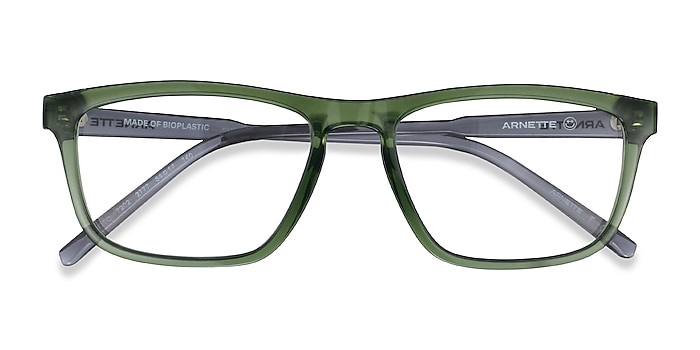 Transparent Military Green ARNETTE Roboto -  Plastic Eyeglasses