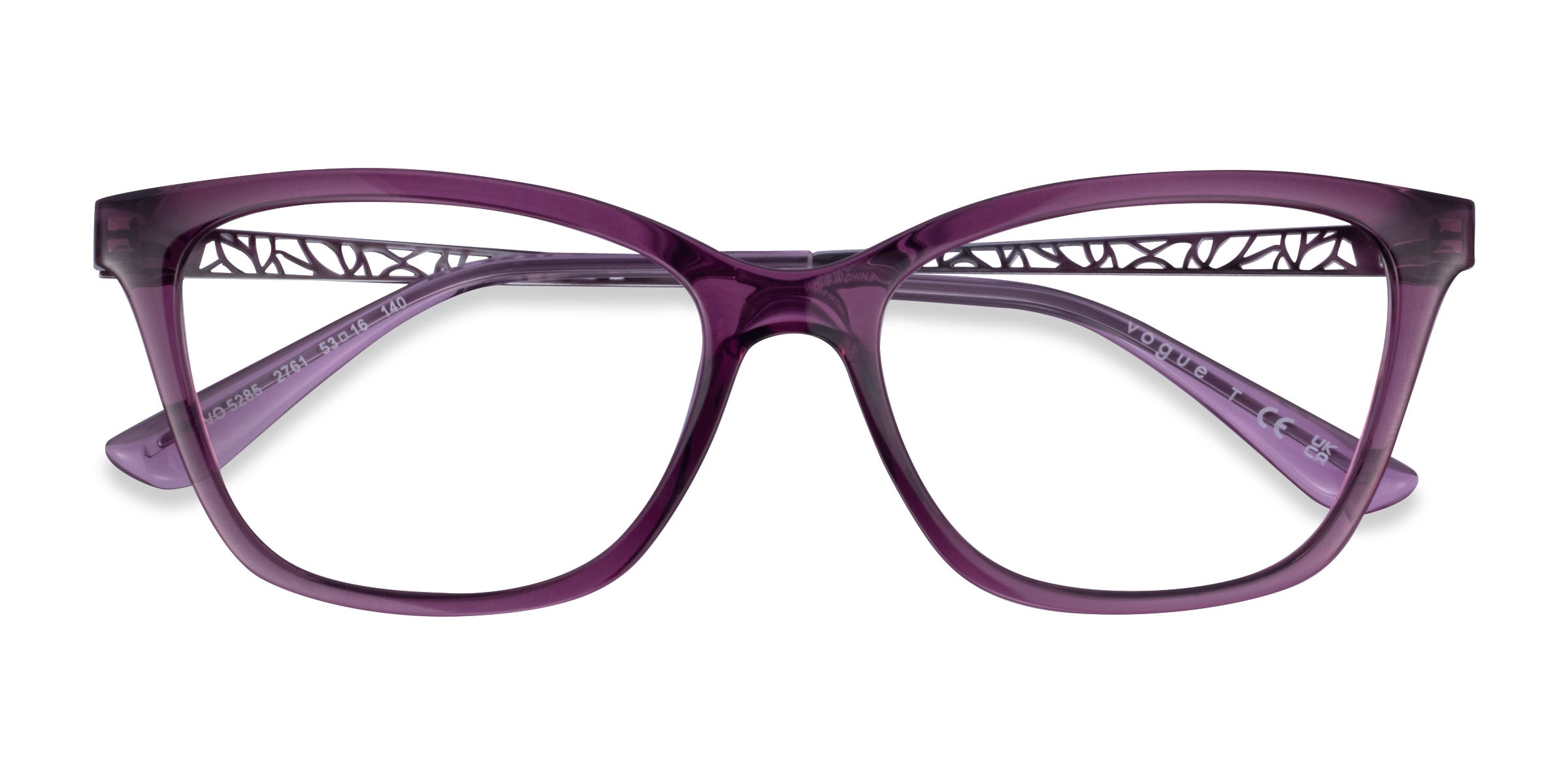 Purple vogue store eyeglass frames