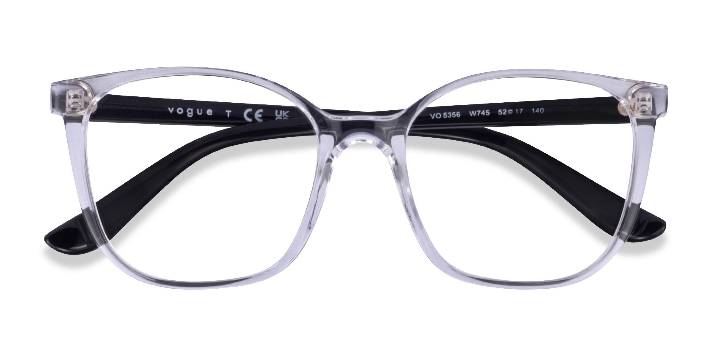 Vogue Eyewear VO5356 - Square Transparent Frame Glasses For 