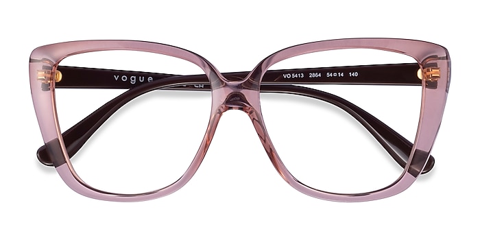 Transparent Pink Vogue Eyewear VO5413 -  Plastic Eyeglasses