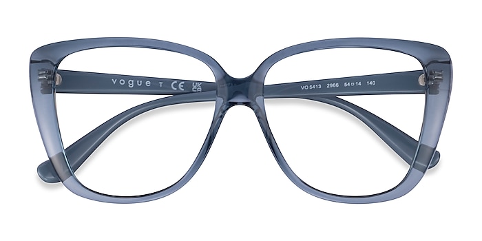 Transparent Blue Vogue Eyewear VO5413 -  Plastic Eyeglasses