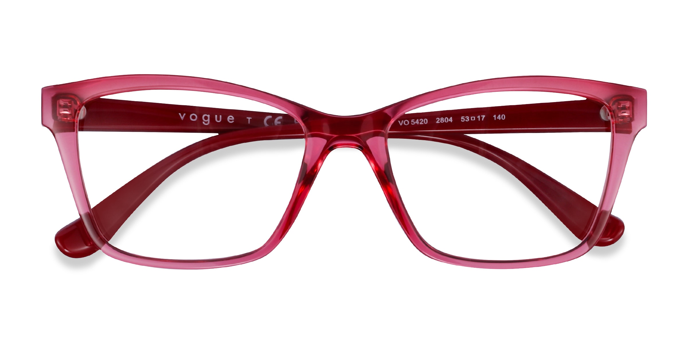 Red vogue cheap eyeglass frames