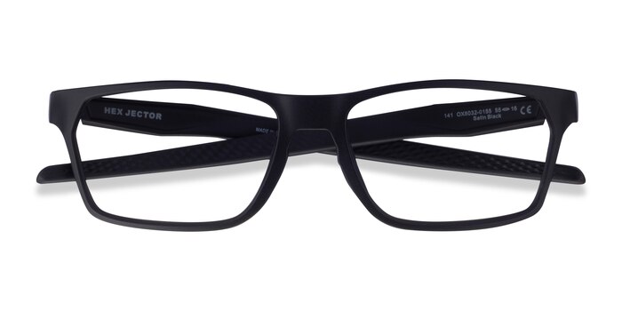 Satin Black Oakley Hex Jector -  Plastic Eyeglasses