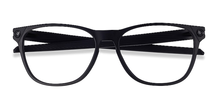 Satin Black Oakley Ojector Rx -  Plastic Eyeglasses