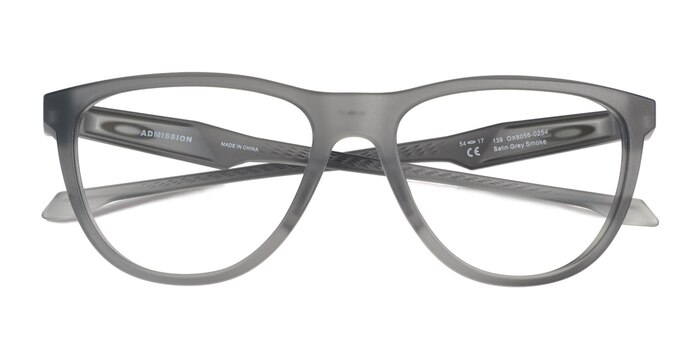 Satin Gray Smoke Oakley Admission -  Plastic Eyeglasses