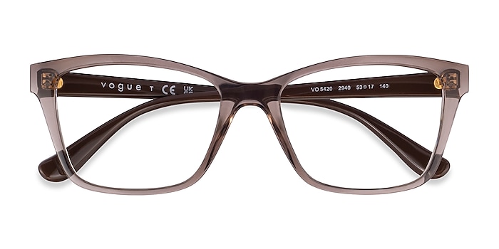 Transparent Brown Vogue Eyewear VO5420 -  Plastic Eyeglasses