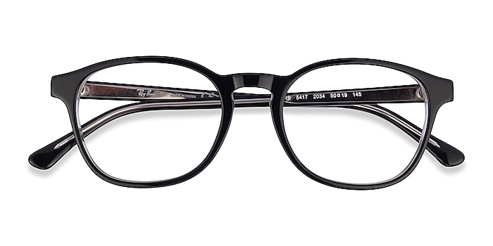 Transparent Black Ray-Ban RB5417 -  Acetate Eyeglasses