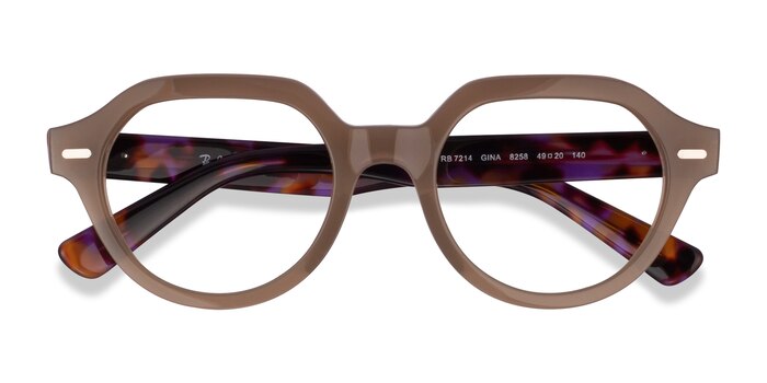 Brown Ray-Ban RB7214 Gina -  Plastic Eyeglasses